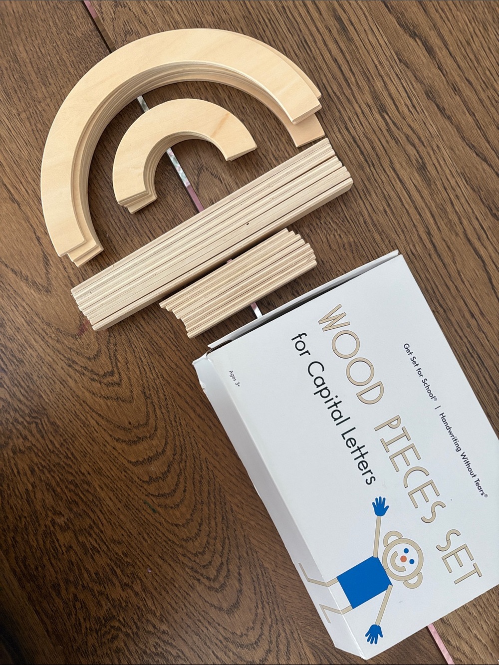 Learning Without Tears Wood Pieces Set for Capital Letters 26 Pc Set Homeschool